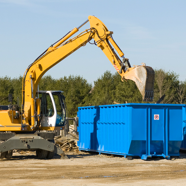 are there any restrictions on where a residential dumpster can be placed in Le Ray NY